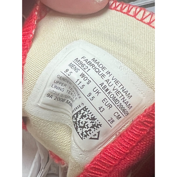 Converse Chuck Taylor Hi-Top Sneakers Bright Red - Picture 8 of 9